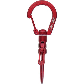 DBLTACT S型ユニバーサルカラビナ 80mm レッド 三共コーポレーション