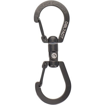 DBLTACT S型ユニバーサルカラビナ 80mm ガンメタ - 三共コーポレーション