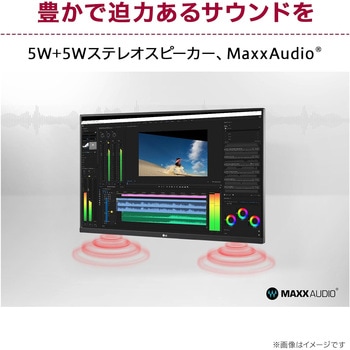 31.5インチ エルゴアームスタンド 液晶ディスプレイ(3840x2160/IPS/アンチグレア/HDMIx2/DP/TypeC(PD60W)/スピーカー/チルト/スイベル/高さ調整/ピボット/3年保証) LG