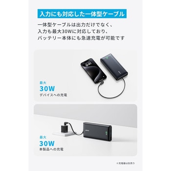 Anker Nano Power Bank (20000mAh， 30W， Built-In USB-C ケーブル) Anker(アンカー)