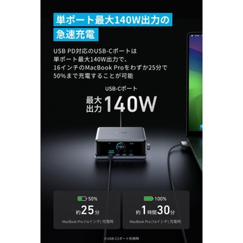 Anker Prime Charger (250W， 6 Ports， GaN) Anker(アンカー)