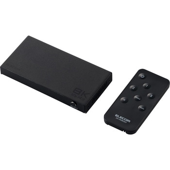 HDMI切替器 3入力1出力 セレクター 8K 60Hz 4K 120Hz HDMI2.1 手動/自動 切り替え リモコン付き エレコム