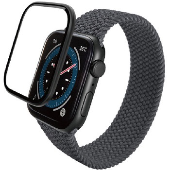 アップルウォッチ ガラス フィルム 【Apple Watch SE 第2世代/SE/Series 6 44mm対応】 全面保護 極薄 エレコム