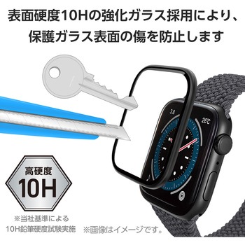 アップルウォッチ ガラス フィルム 【Apple Watch SE 第2世代/SE/Series 6 40mm対応】 全面保護 高透明 エレコム