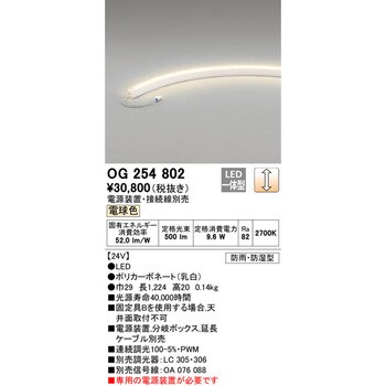 OG254802 間接照明 屋内外兼用 オーデリック(ODELIC) 2700K 電球色