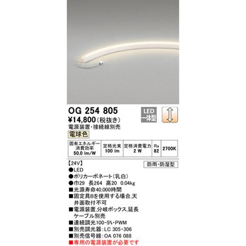 OG254805 間接照明 屋内外兼用 オーデリック(ODELIC) 2700K 電球色