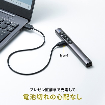 レーザーポインター_グリーンレーザー サンワサプライ