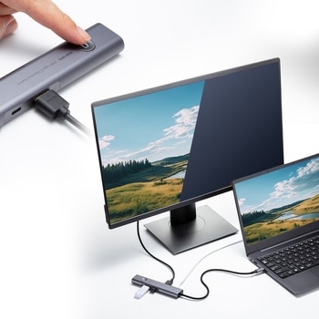 ドッキングハブ_USB TypeC サンワサプライ