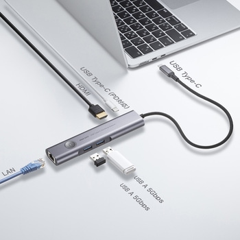 ドッキングハブ_USB TypeC サンワサプライ