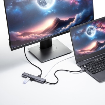 ドッキングハブ_USB TypeC サンワサプライ