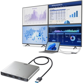 USB変換アダプタ_USB3.2-HDMI_4K対応 サンワサプライ