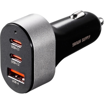カーチャージャー_USB Power Delivery対応_67W サンワサプライ