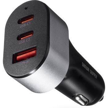 カーチャージャー_USB Power Delivery対応_67W サンワサプライ