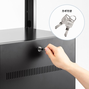 液晶ディスプレイスタンド_42～55型対応_デジタルサイネージ サンワサプライ