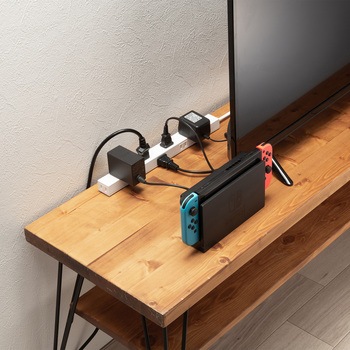 電源タップ_雷ガード付き_スリム サンワサプライ