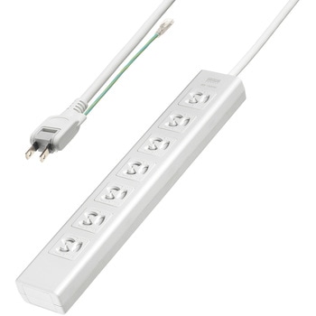電源タップ_抜け止めシャッター サンワサプライ