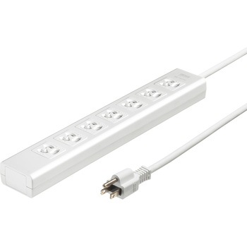 電源タップ_抜け止めシャッター サンワサプライ