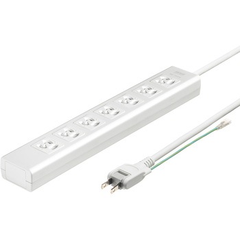 電源タップ_抜け止めシャッター サンワサプライ