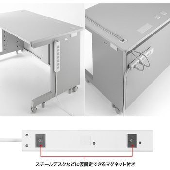 電源タップ_抜け止めシャッター サンワサプライ