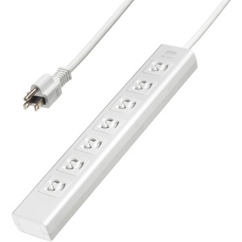 電源タップ_抜け止めシャッター サンワサプライ