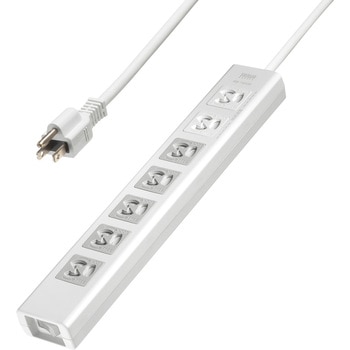 電源タップ_抜け止めシャッター サンワサプライ
