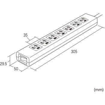 電源タップ_抜け止めシャッター サンワサプライ