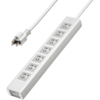 電源タップ_抜け止めシャッター サンワサプライ