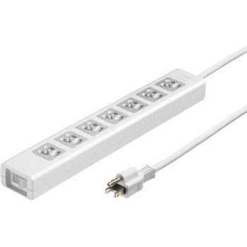電源タップ_抜け止めシャッター サンワサプライ