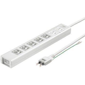 電源タップ_抜け止めシャッター サンワサプライ