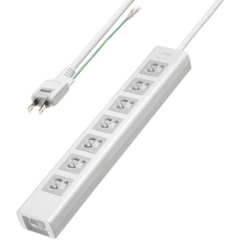 電源タップ_抜け止めシャッター サンワサプライ