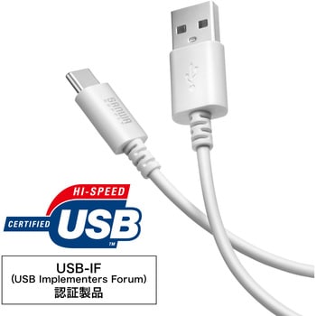 USB TypeC-Aケーブル_USB2.0 サンワサプライ
