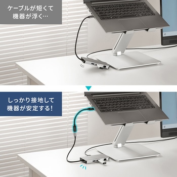 USB TypeC延長ケーブル_USB 5Gbps_PD100W対応 サンワサプライ