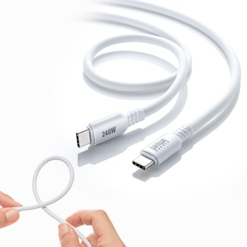 USB TypeCケーブル_USB2.0_PD240W対応 サンワサプライ