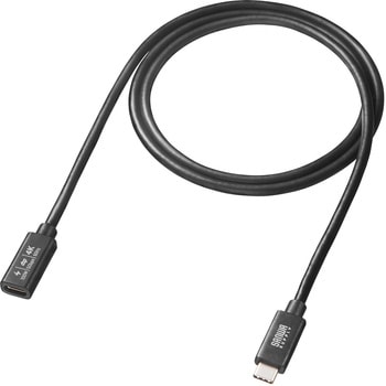 USB TypeC延長ケーブル_USB 5Gbps_PD100W対応 サンワサプライ