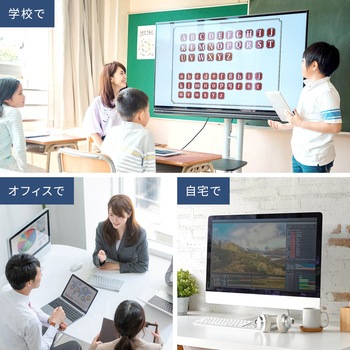 USB TypeC延長ケーブル_USB 5Gbps_PD100W対応 サンワサプライ