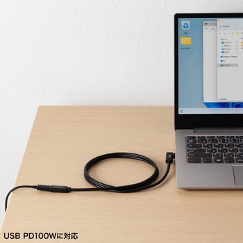 USB TypeC延長ケーブル_USB 5Gbps_PD100W対応 サンワサプライ