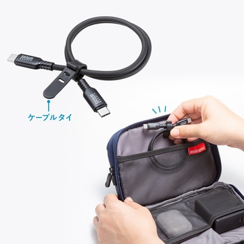 USB TypeCケーブル_USB2.0_PD240W対応 サンワサプライ