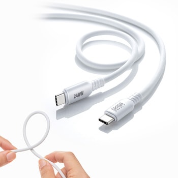 USB TypeCケーブル_USB2.0_PD240W対応 サンワサプライ