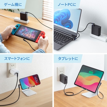 USB TypeCケーブル_USB2.0_回転 サンワサプライ