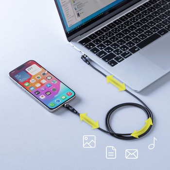 USB TypeCケーブル_USB2.0_回転 サンワサプライ