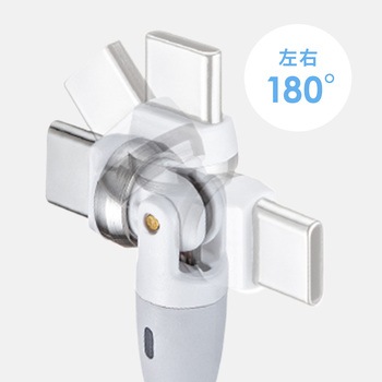 USB TypeCケーブル_USB2.0_回転 サンワサプライ