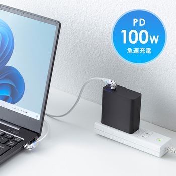 USB TypeCケーブル_USB2.0_回転 サンワサプライ