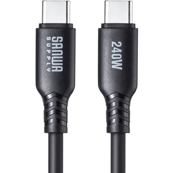 USB TypeCケーブル_USB2.0_PD240W対応 サンワサプライ
