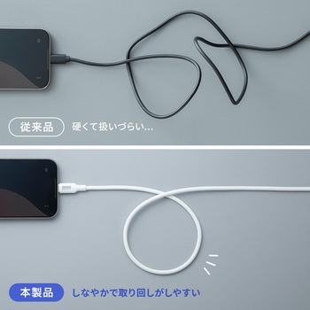 USB TypeCケーブル_USB2.0_PD240W対応 サンワサプライ