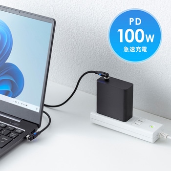 USB TypeCケーブル_USB2.0_回転 サンワサプライ