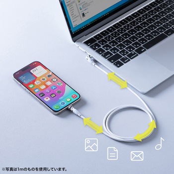 USB TypeCケーブル_USB2.0_回転 サンワサプライ