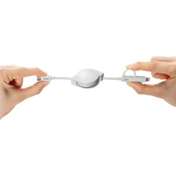 USB TypeCケーブル_USB2.0_Lightning変換アダプタ付き サンワサプライ
