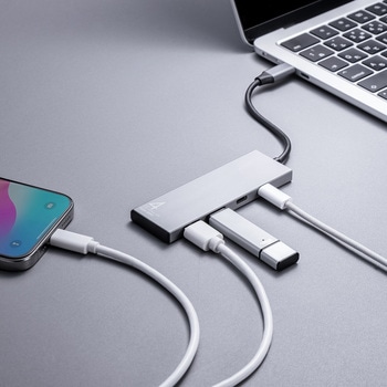 USBハブ_USB TypeC サンワサプライ