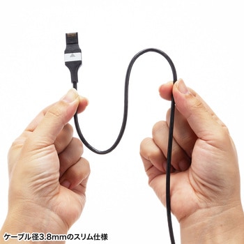 LANケーブル_CAT6A_マグネットブレイクアウェイ サンワサプライ