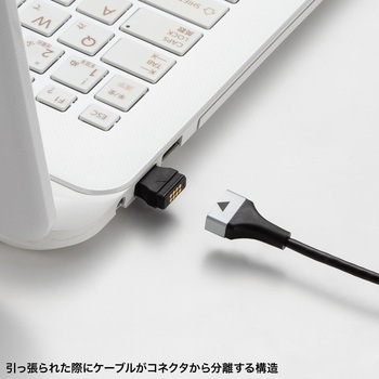 LANケーブル_CAT6A_マグネットブレイクアウェイ サンワサプライ